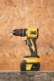 Resim Hanswerk ŞARJLI VİDALAMA KÖMÜRSÜZ MOTOR ÇELİK MANDREN DARBELİ 10 PİLLİ 2 BATARYA 