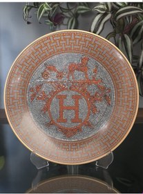 Resim Fermato 6 Kişilik Porselen Pasta Tabağı Seti Honey Turuncu Serisi Çok Renkli 