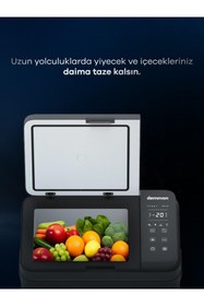 Resim DEMMON ARAÇ İÇİ BUZDOLABI 30 LT 12/24/ 220V ÇALIŞIR 