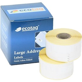 Resim Ecotag Dymo 99012 LabelWriter Muadil Çok Amaçlı Etiket 520 Adet 89 x 36 MM 