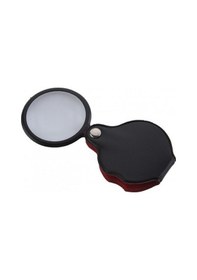 Resim Nikula 5x 50mm Mini Büyüteç,cepte Taşınan,optik Lens Katlanabilir Deri Kaplama Xx1051 