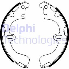Resim DELPHI LS1315 Balata Fren Pabuc Arka-(Toyota: Corolla Uyumlu 88-02 Ae92-Ae100-Ae101-Ae111) 0449512210 (WC925359) 