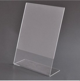 Resim A4 L-Tipi Dikey Şeffaf Föylük Menü Fiyatlık Broşürlük Etiketlik ( 