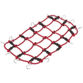 Resim Geekyou Rc Araba Taşıma Ağı - Kırmızı Lastik - 170x100mm - Traxxas Hsp Redcat Axial Scx10 D90 Hpı İçin Tavan Ürünlerini Sabitler Kırmızı 