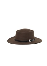 Resim Berellini Kaşe Kaşmir - Unisex Geniş Fotör Kahverengi 