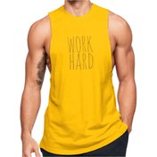 Resim Black İstanbul Work Hard Baskılı Fitness Atleti 