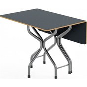 Resim Katlanır Yemek Masası Kırma Masa Füme Kare 1078 
