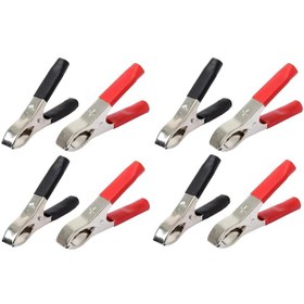 Resim 5cm Krokodil Akü Maşa Küçük Boy Kırmızı+ Siyah- 4lü Takım Set 