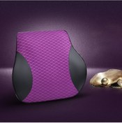 Resim Wholesale00 Dört Mevsim Hafızalı Köpük Bel Yastığı, Mor Polyester Araba Yastığı 