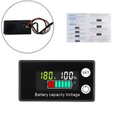 Resim LCD Ekranlı 1 Adet 12V/24V/36V Dijital Pil Kapasite Göstergesi - Ayarlanabilir Potansiyometre, Yüksek Hassasiyet ve Güç Kesintisi Hafızası için Kurşun-Asit & LiFePO4 Pilleri - Dayanıklı ABS Yapı, Araba & Motosiklet Pil Test Cihazı, Pil Kapasitesi Test Cihazı | Kompakt Tasarım | Net LCD Ekran 