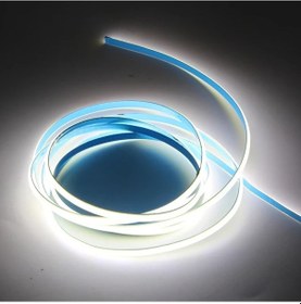Resim Cob Led Şerit 5metre 12v 480led/m 6500k Soğuk Beyaz 10w 8mm Ip20 Aydınlatma Işık Hortum Kendinden Yapışkanlı Soğuk Beyaz 