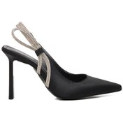 Resim Siyah İnce Topuklu Kadın Abiye Ayakkabı 298225 Z Siyah 