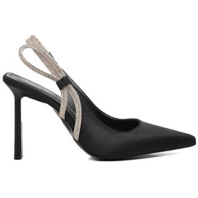 Resim Siyah İnce Topuklu Kadın Abiye Ayakkabı 298225 Z Siyah 