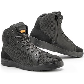 Resim Stylmartin Tank Antrasit Wp Motosiklet Botu Kısa Siyah 