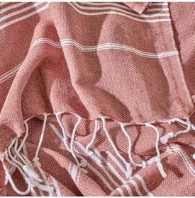 Resim Bella Maison%100 Pamuk Alora Peştamal Kiremit (95x180 cm) 