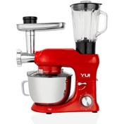 Resim Yui M200 Multi-fonksiyonel 3'ü Bir Arada Döküm Gövde Stand Mikser Kıyma Setli Ve Blender Özellikli 1800w 