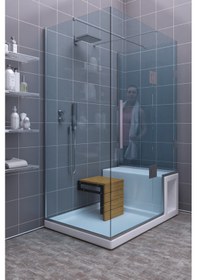 Resim Duvara Monte Katlanabilir Duş Taburesi Engeli Tabure 