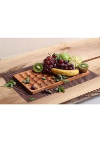 Resim Petek Meyve Sunum Tabağı - Servis Tabağı - Bambu Tabak 
