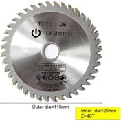 Resim Tenfowee 4 İnç 110mm Tct Ahşap Kesici Görünür, 20mm İç Çap, 40 Dişli, Sert Alaşımlı Malzemeyle Dayanıklı 