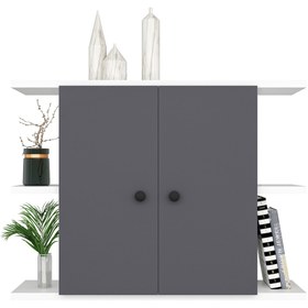 Resim DEKOR İDA Kalimera Duvar Dolabı & Rafı Beyaz - Antrasit 