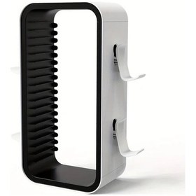 Resim Motion003 Ps5 Ps4 Xbox Serisi Ve Switch Oled Oyun Depolama Kulesi Siyah 2si 1 Arada Organizatör Abs Malzeme Dayanıklı Depolama Ünitesi 