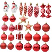 Resim Suntek 29 Adet Yılbaşı Ağacı Asılı Süsler Veranda Tatil 15,5x8x23 Cm 