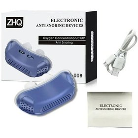 Resim Elektrikli Anti Horlama Cihazı Anti-horlama Stoper Anti Horlama Burun Mandalı Uyku Yardımı Bakım Daha İyi Nefes Yardımı Uyku Vantilatörü Mavi 