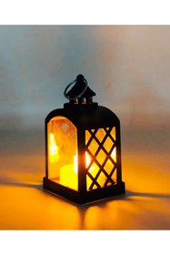 Resim Yusuf Dirik YD Party Supplies Ledli Fener Siyah 9 cm 