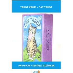 Resim Kedi Temalı Cat Tarot Kartları Eğlenceli Ve Mistik Deneyim 1 Adet 