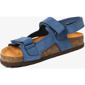 Resim Greyder Erkek Çocuk Mavi Hakiki Deri Sandalet 5Y5NS65902 