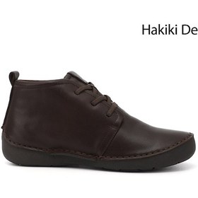 Resim Gönderi R Kahve Antik Bağcıklı Hakiki Deri Comfort Bot Kahve 