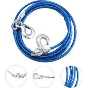 Resim İzoleli Oto Çeki Halatı 2 Ton 2.5 Metre 