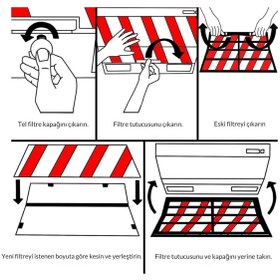 Resim Supervac Aspiratör Tel Filtre Kesilebilir 48.5 cm x 40 cm 
