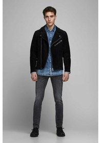 Resim Jack & Jones Jjiglenn Erkek Kot Pantolon 12159030 Siyah 