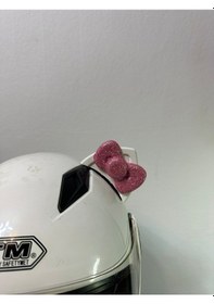 Resim Motor & Motosiklet Pembe Fiyonklu Beyaz Kedi Kulak Kask Dış Aksesuarı Diğer 