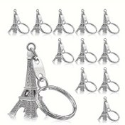 Resim 15/5 adet Eyfel Kulesi Anahtarlık Retro Fransız Hatıraları Paris Eyfel Kulesi Anahtarlık Ev Takı Masa Dekor Hediye için En İyi Noel İçin Mükemmel Şükran Günü İçin 