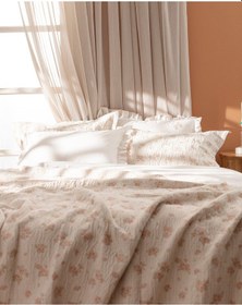 Resim Madame Coco Julien Çift Kişilik Yatak Örtüsü Seti - Pudra Pudra 