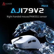 Resim AJAZZ AJ179V2 Kablosuz Asimetrik Sağ Eli Fare, PAW3311 Sensörü, Hafif 56g Tasarım, 800mAh Batarya, USB-C Şarj, Optik Hareket, Windows 10 Uyumlu, Plastik ABS Yapısı 