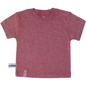Resim Organicera Organik Kısa Kollu Tshirt,Bordo Melanj Bordo 