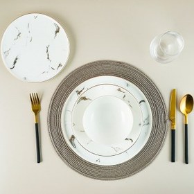 Resim Massimo Marble 24 Parça 6 Kişilik Yemek Takımı 