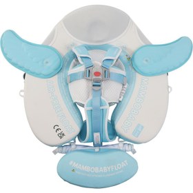 Resim Mambobaby Yüzme Simidi - Blue Angel, Emniyetli, Gölgelikli ve Ayak Destekli 