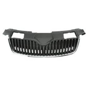 Resim Skoda Fabia Roomster 2007-2010 Panjur Siyah Petek Krom Çerçeve 