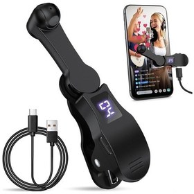 Resim Symbee B-02 Siyah Akıllı Telefon Tıklayıcı: Sessiz Otomatik Tekrarlı Tıklama, Canlı Yayın Ve Ellerden Kurtulma Aleti 