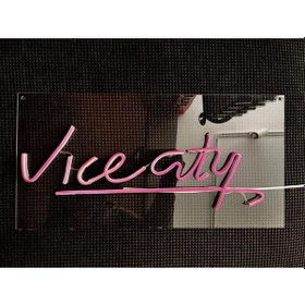 Resim Vice City Neon Led Tabela Renkli 