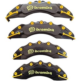 Resim Borembo Siyah Sarı Yağ Hortumlu Kaliper Kapağı Takımı 