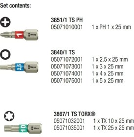 Resim Wera Bisiklet Tamir Tornavida Bits Seti 11 05004179001 