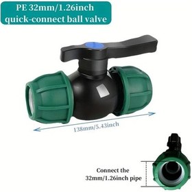 Resim Willowhaven 32mm Yeşil Hızlı Bağlantı Valfi Yüksek Akış Tarım Bahçe Sulama 