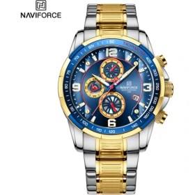 Resim Hanyang Gbe Navıforce Yeni Erkek Lüks Izle Üst Marka Kuvars Chronograph Arama Paslanmaz Çelik Saat 3bar Suya Dayanıklı Spor Erkek Izle (Yurt Dışından) 