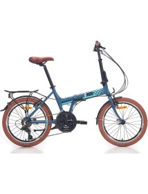 Resim Bianchi F021 20 Jant 21 Vites Katlanır Bisiklet Koyu Mavi - Celeste 