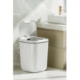 Resim Eco Lounge 20L Uv Işık Antibakteriyel Akıllı Koku Geçirmez Teknolojik Sensörlü Çöp Kovası Ofis Banyo Mutfak 